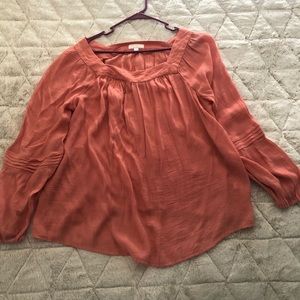 Lauren Conrad peach blouse
